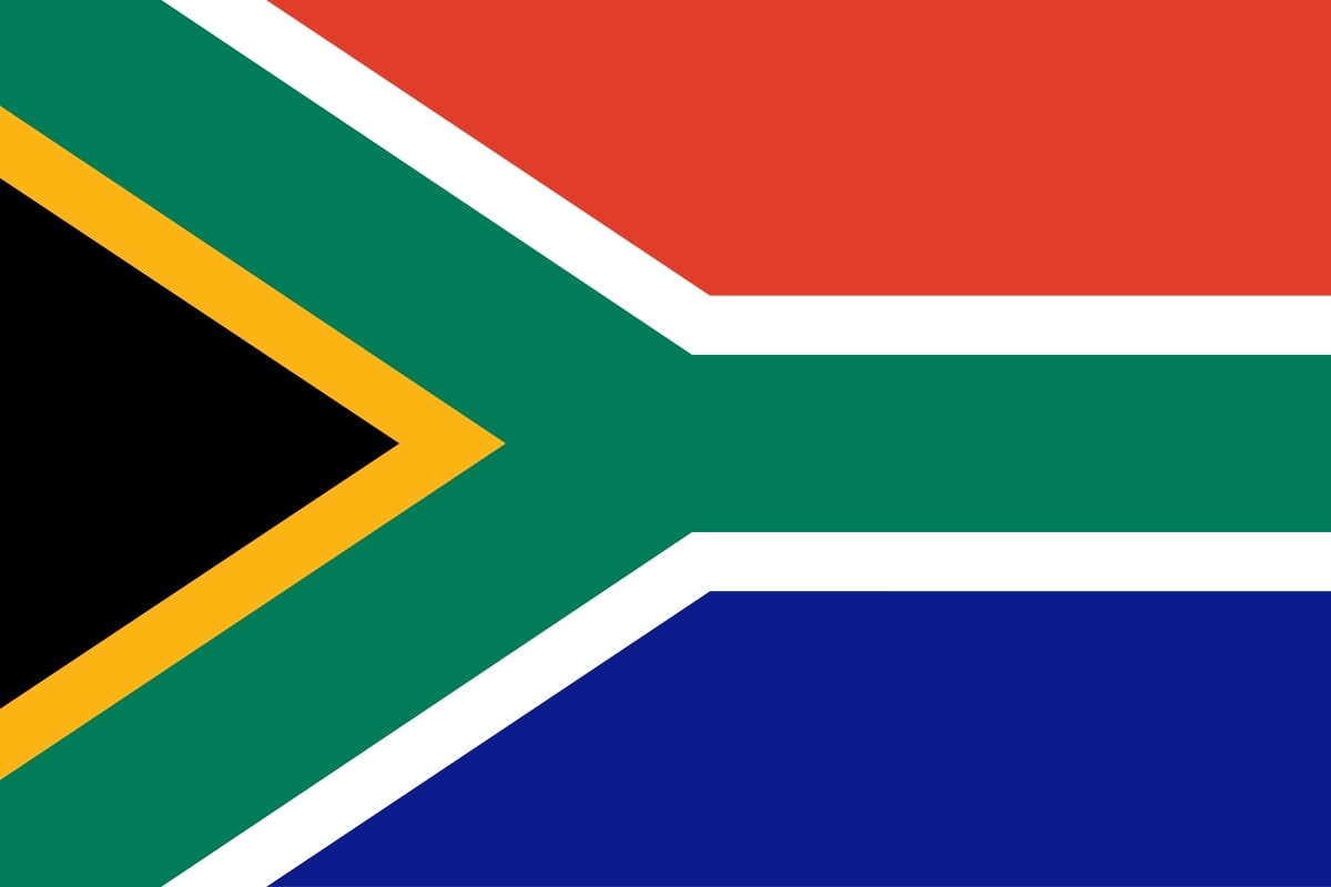South Africa flag.