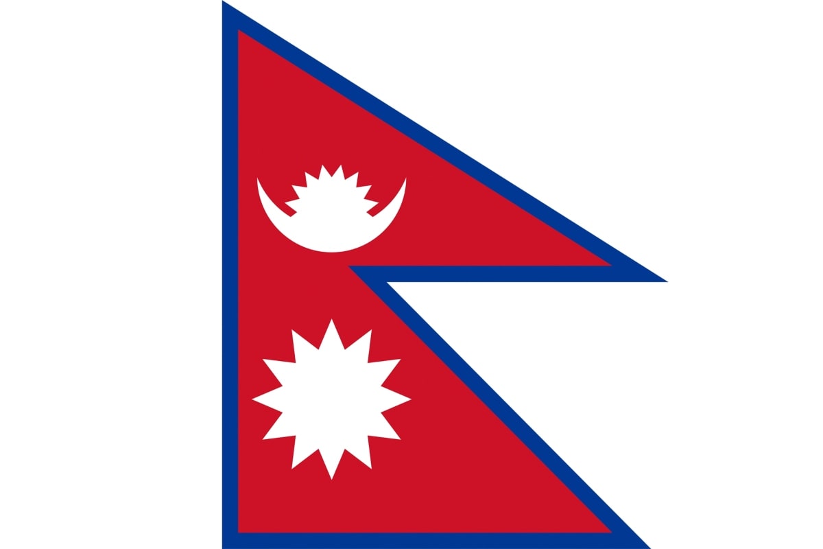 Flag of Nepal.