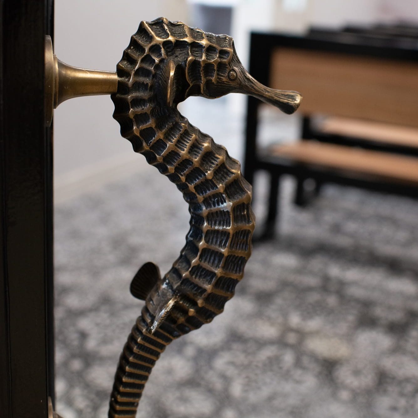 Door to viewing room.